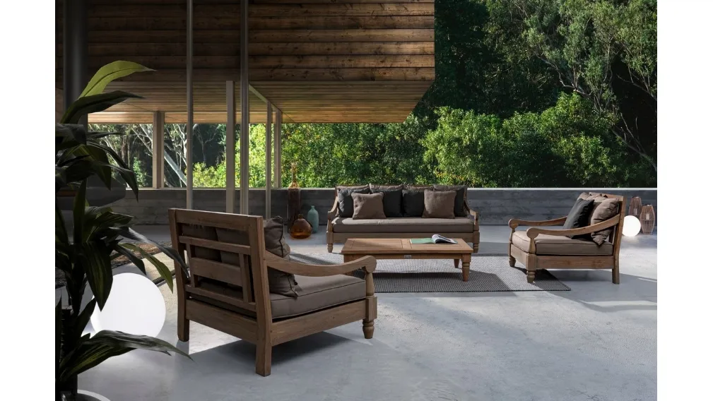 Arredo da esterno in Teak Bali di Bizzotto