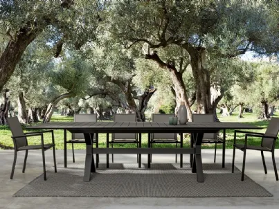 Tavolo allungabile in alluminio Kenyon di Bizzotto