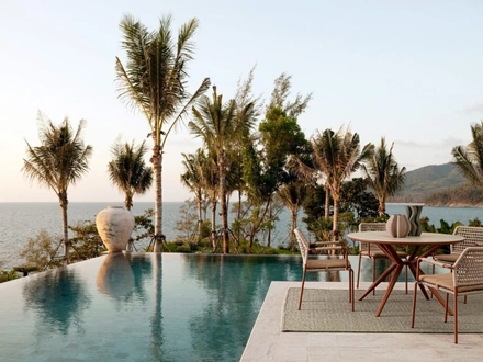 Sedia Rajada in alluminio e corda di Bizzotto