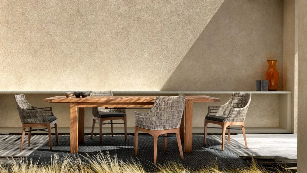 Tavolo in Teak riciclato Bounty di Bizzotto