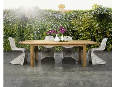 Tavolo da giardino Bounty in Teak Riciclato di Bizzotto