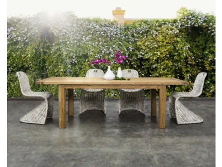 Tavolo da giardino Bounty in Teak Riciclato di Bizzotto