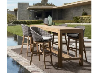 Sgabello da giardino Coachella in corda per Bizzotto