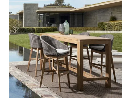 Sgabello da giardino Coachella in corda per Bizzotto