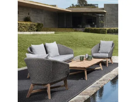 Divano da giardino Coachella in corda di Bizzotto