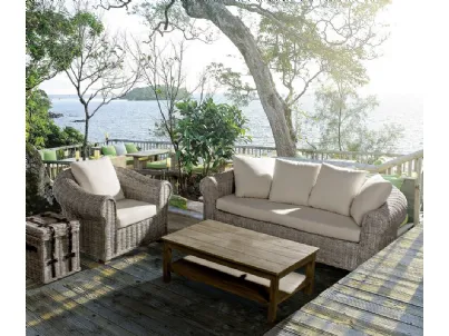 Divano da giardino Coba in fibre naturali di Bizzotto