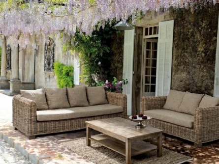 Divano da Giardino Fortaleza in fibre naturali di Bizzotto