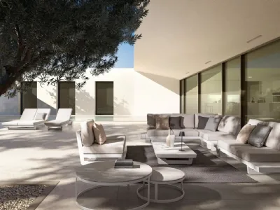 Arredo da esterno Infinity in alluminio e tessuto di Bizzotto