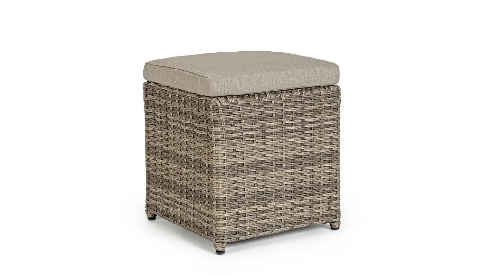 Pouf da giardino Kent in fibra sintetica di Bizzotto