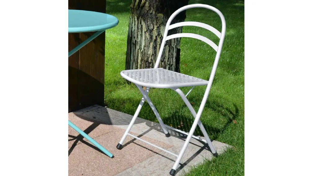 Sedia Folding Metal Chair in acciaio zincato di La Seggiola