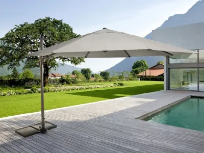 Ombrellone Orland con braccio in alluminio di Bizzotto