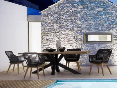Tavolo da giardino Ramsey in Teak Riciclato di Bizzotto