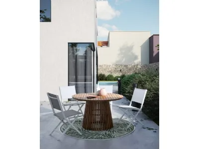 Tavolo rotondo in legno Rodano di Bizzotto