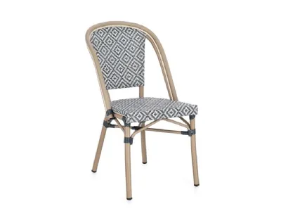 Sedia Silveira in tessuto e metallo di Bizzotto