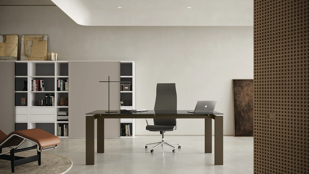 Scrivania Direzionale Go Steel Vetro di Colombini Office
