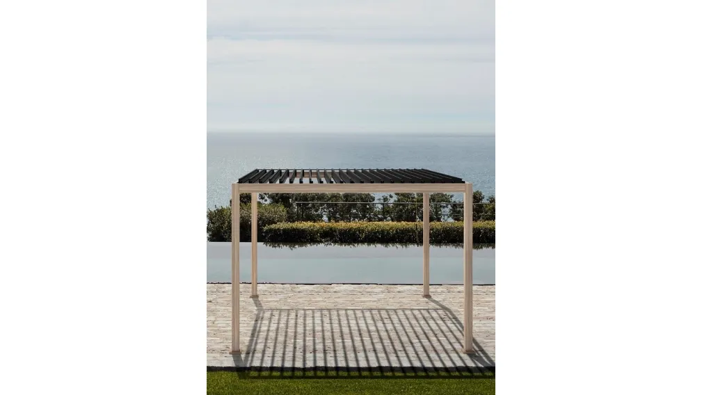 Pergola Ocean Natural Antracite a isola di Bizzotto