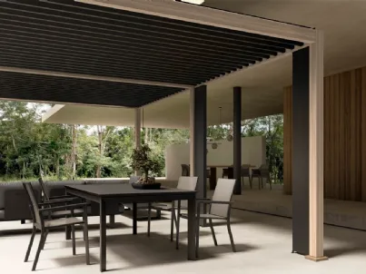 Pergola Ocean Natural Antracite di Bizzotto