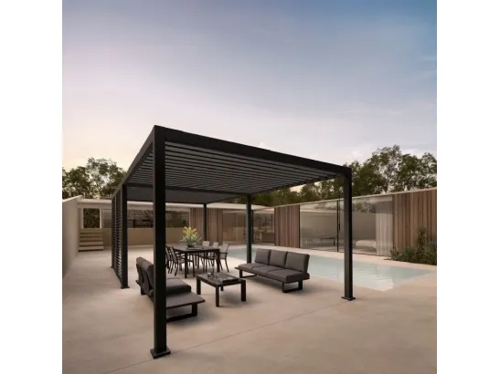 Pergola Ocean Antracite a isola di Bizzotto